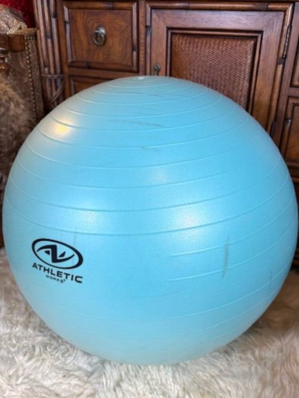 5pc Yoga Set Anti-Burst Ball Air Pump + GAIAM Yoga Block + GAIAM Yoga Mat + Tote - Picture 12 of 16